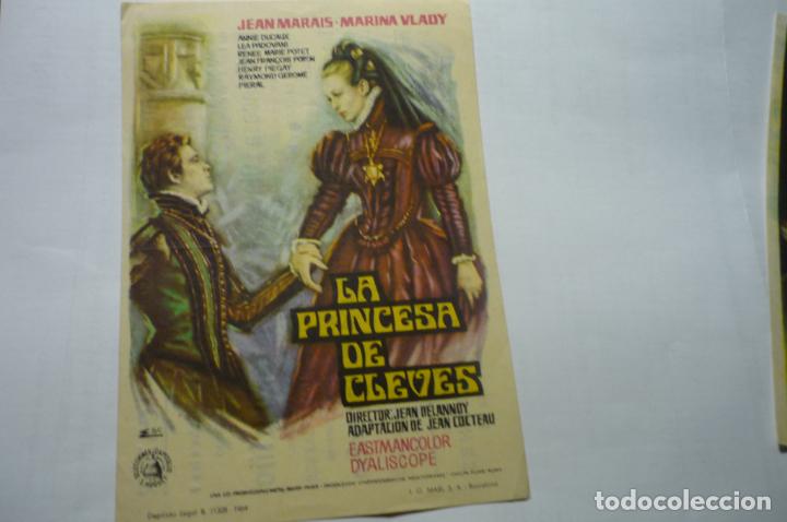 Cine: programa la princesa de cleves.-jean marais publicidad - Foto 1