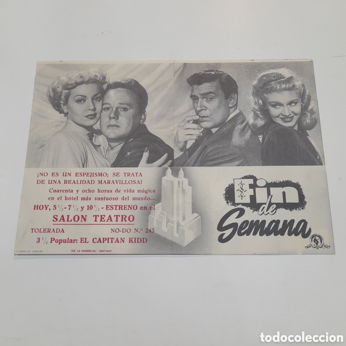 Cine: Programa Fin de Semana SALON TEATRO de Santiago - Foto 2