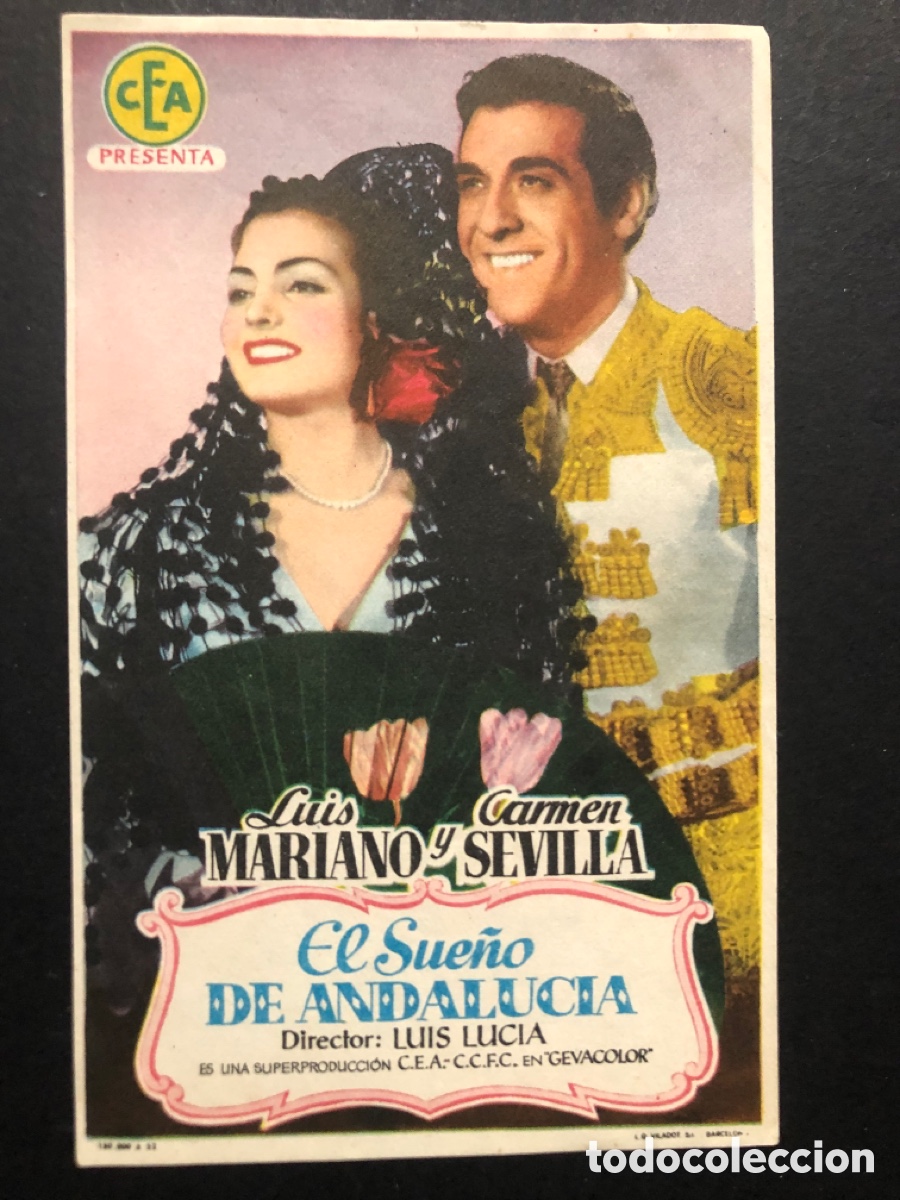 Cine: Programa el sue&ntilde;o de andalucia carmen sevilla A