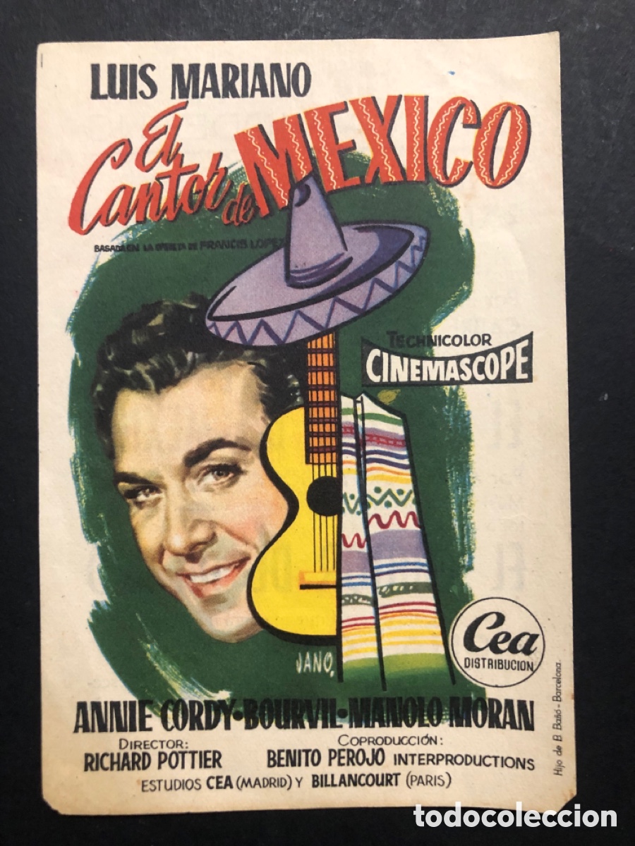 Cine: Programa el cantor de mexico luis mariano A - Foto 1
