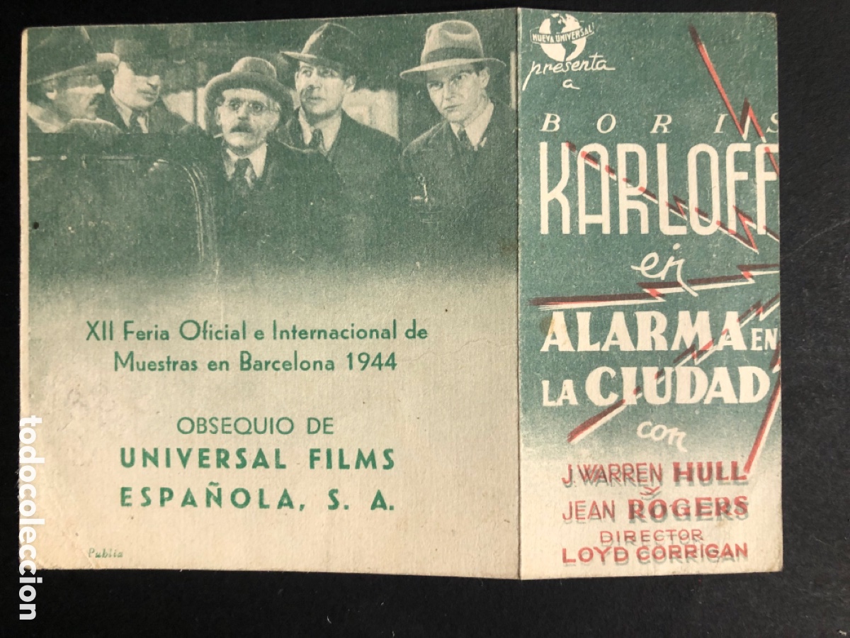 Cine: Programa universal alarma en la ciudad boris karloff A1 - Foto 3