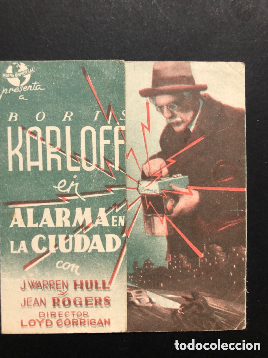 Cine: Programa universal alarma en la ciudad boris karloff A1 - Foto 1