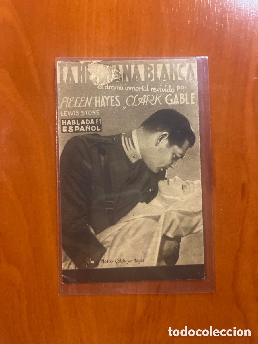 Cine: PROGRAMA LA HERMANA BLANCA, CLARK GABLE, (METRO GOLDWYN MAYER) - Foto 1