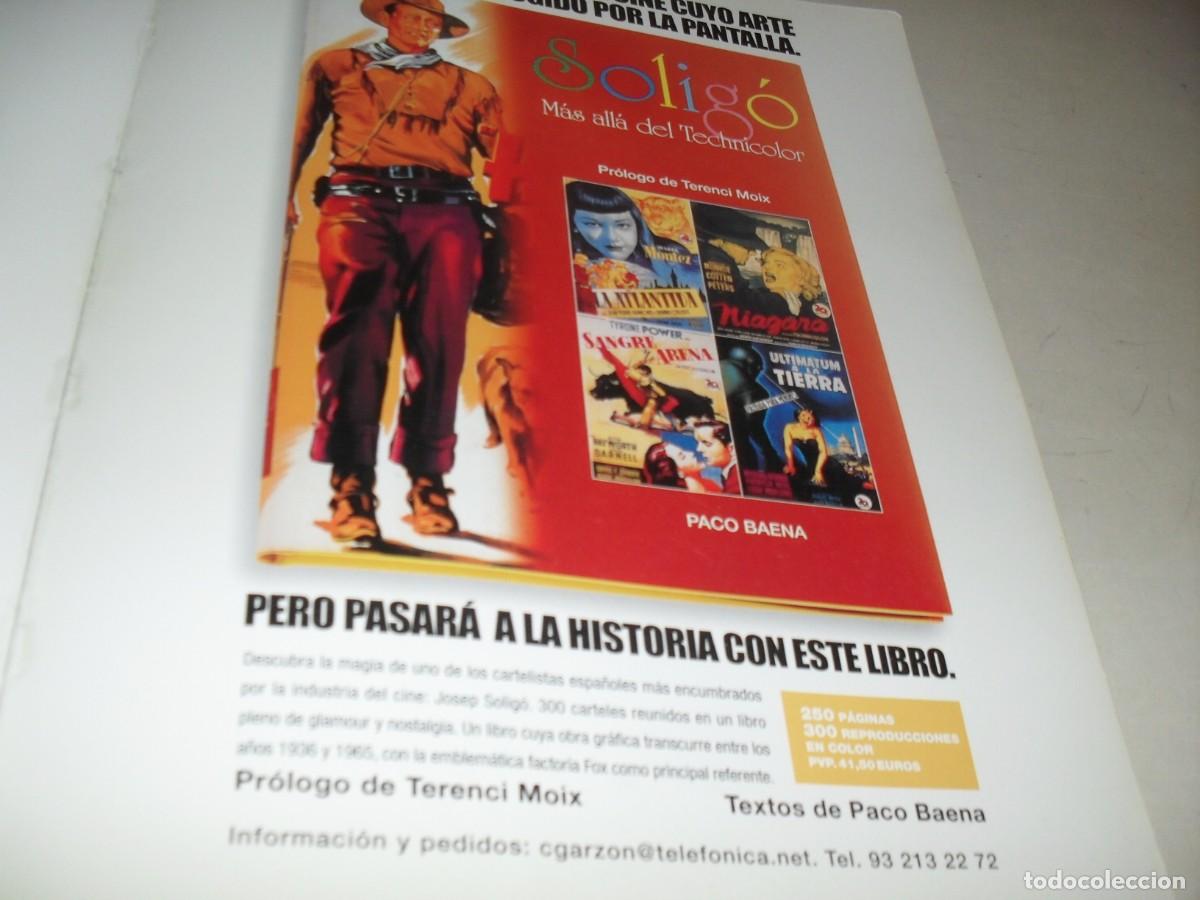 Cine: LAMINA PUBLICITARIA,EN CARTONCILLO, LIBRO SOLIGO (CARTELISTA)MAS ALLA DEL TECHNICOLOR.EDITADO 2003