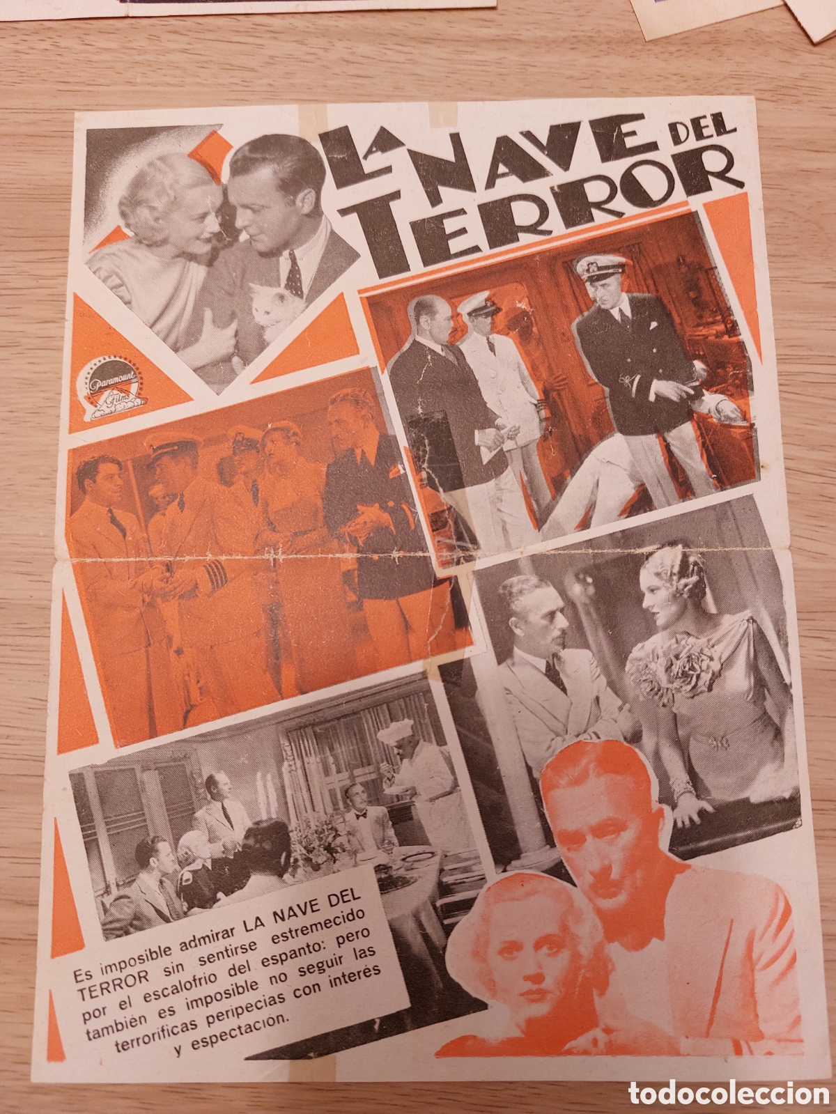 Cine: Precioso programa doble La Nave del Terror, John Halliday. Cine Born. - Foto 2