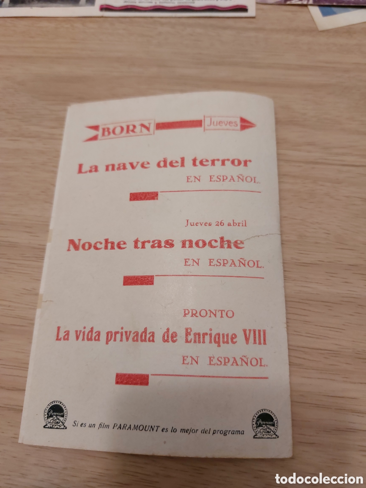 Cine: Precioso programa doble La Nave del Terror, John Halliday. Cine Born. - Foto 4