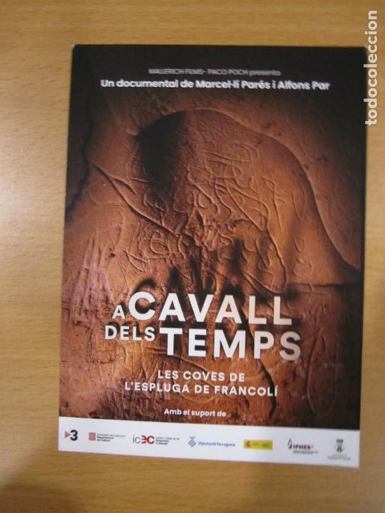 Foglietti di film di film antichi di cinema: a cavall dels temps - folleto original cine - documental - en catalan