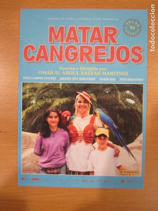 Foglietti di film di film antichi di cinema: matar cangrejos - folleto original cine - cine canarias