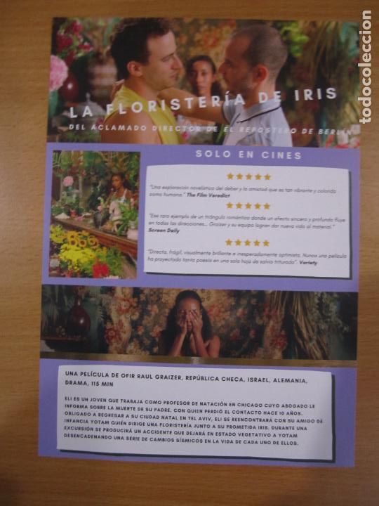 Foglietti di film di film antichi di cinema: la floristeria de iris - folleto original cine - Dominique Charpentier