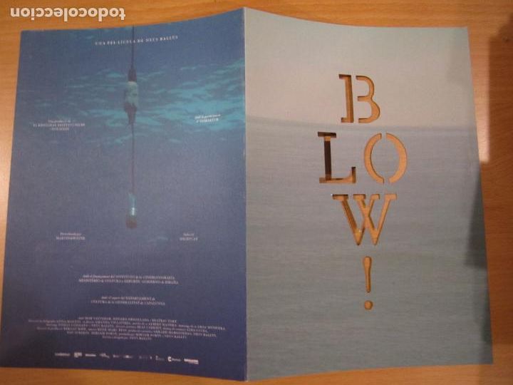 Cinema: blow - folleto original cine invitacion - cortometraje documental - neus ballus - en catalan