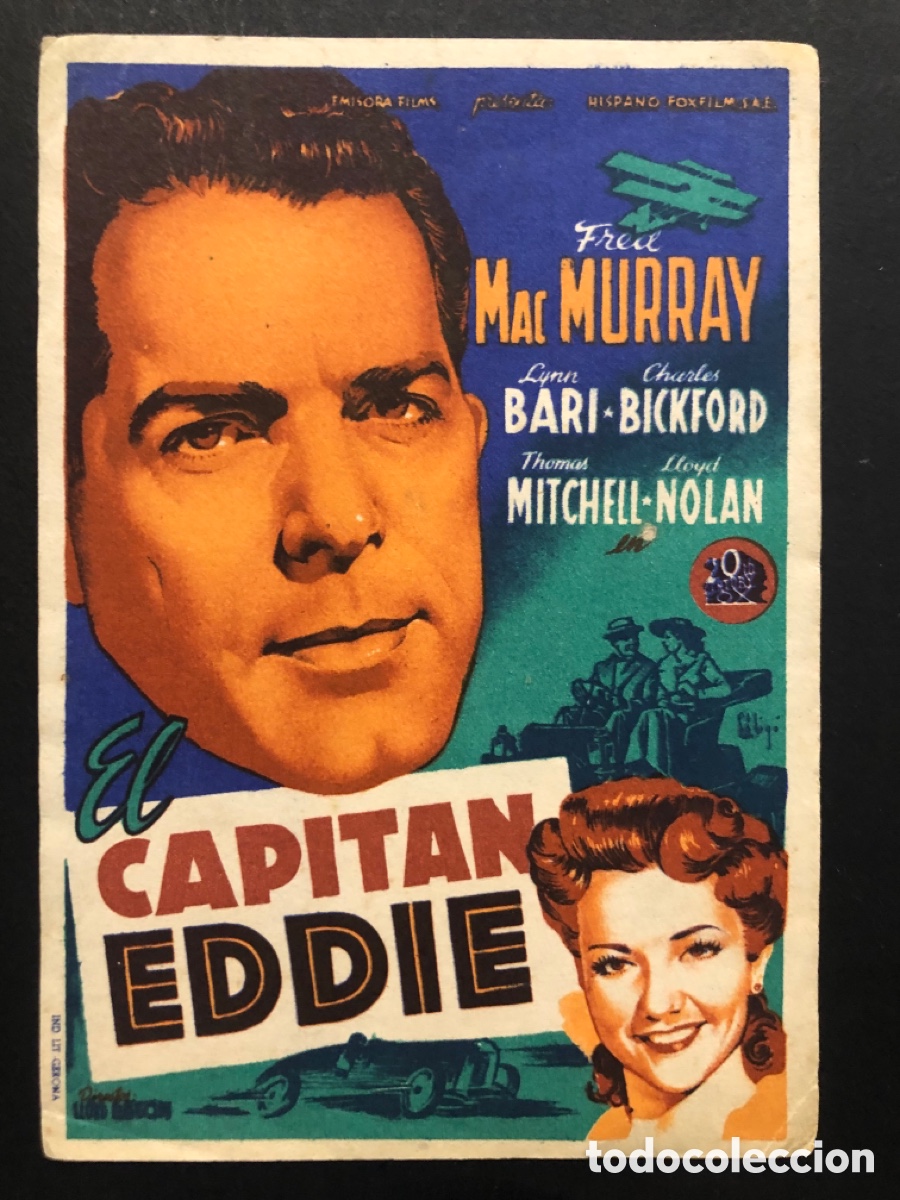 Cine: Programa el capit&aacute;n eddie fred MacMurray soligo - Foto 1