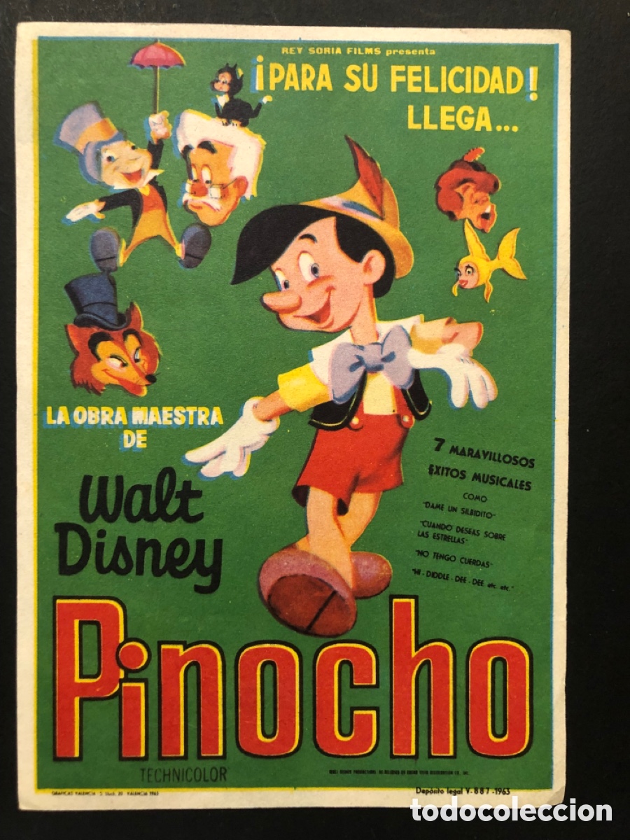 Cine: Programa walt disney Pinocho A1 - Foto 1