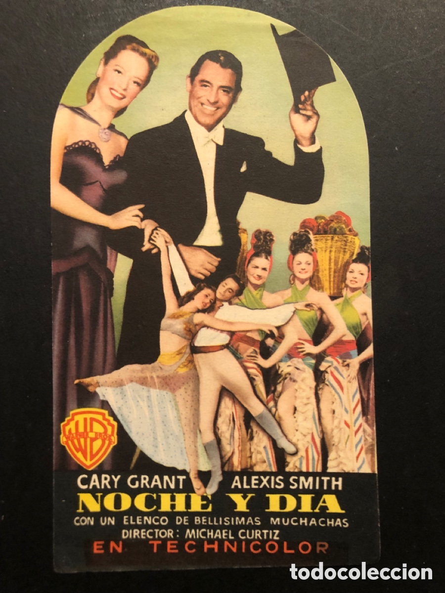 Cine: Programa troquelado noche y dia cary grant con publicidad gran teatro cinema A1
