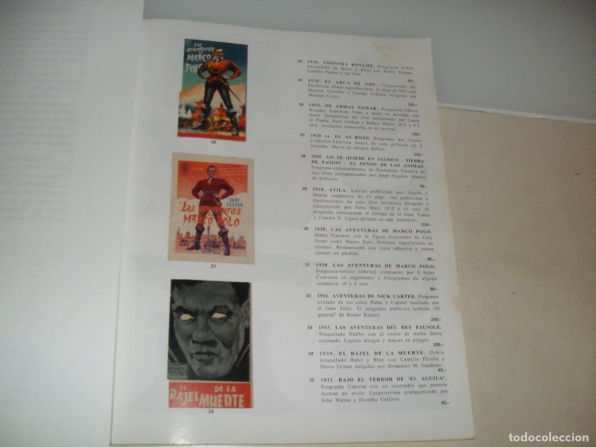  Flyers Publicitaires de films Anciens: LAMINA,EN PAPEL COUCHE,CON REPRODUCCION DE 12 DIFICILES PROGRAMAS DE MANO.EDITADO EN 2004