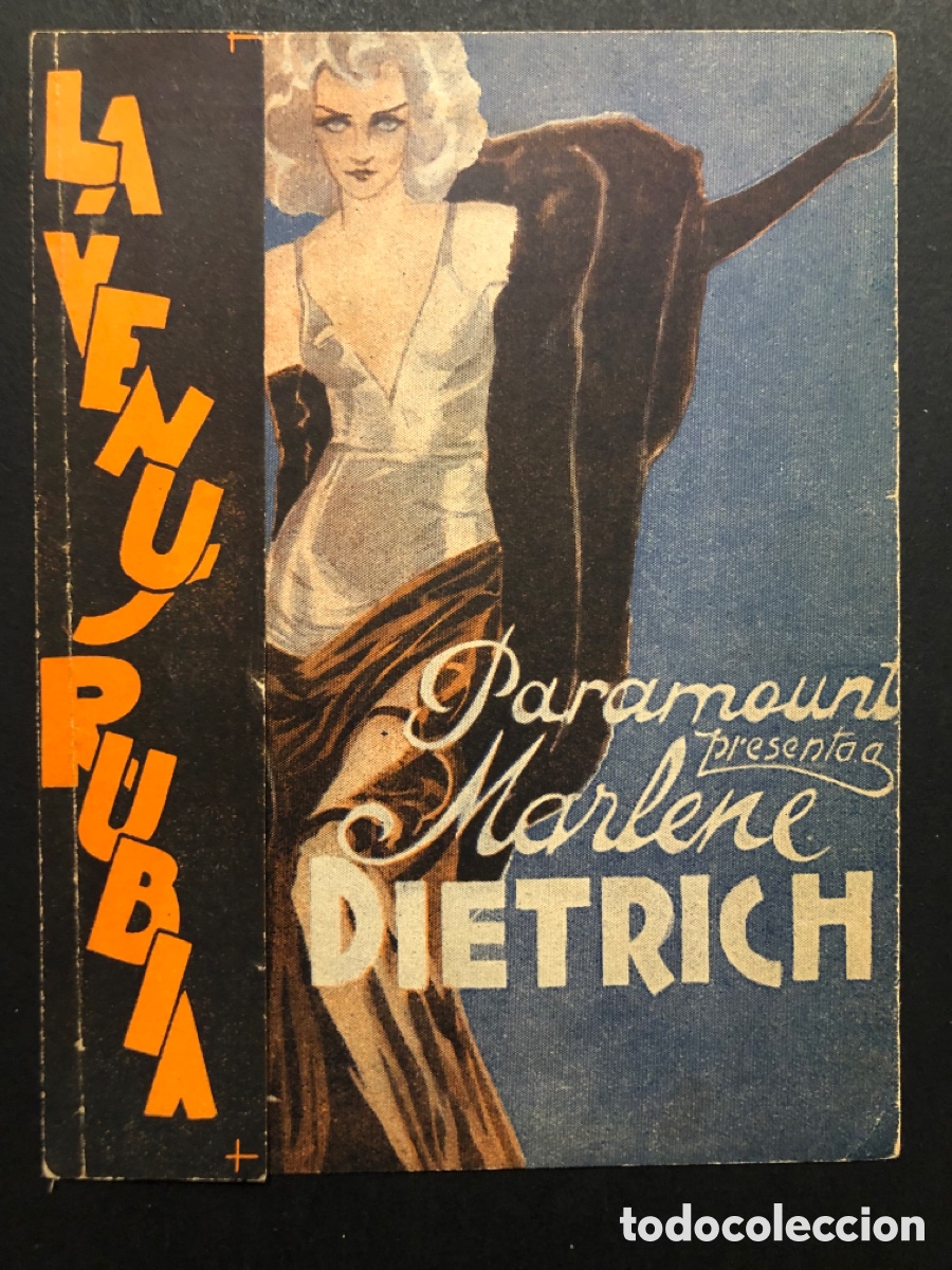 Cine: Programa uruguay la Venus rubia marlene Dietrich A1 - Foto 1
