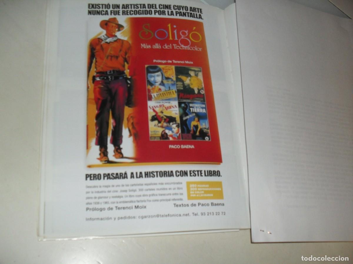  Flyers Publicitaires de films Anciens: LAMINA,EN PAPEL COUCHE,CON PUBLICIDAD 8 LIBROS RELACIONADOS CON PROGRAMAS DE MANO .EDITADO EN 2004