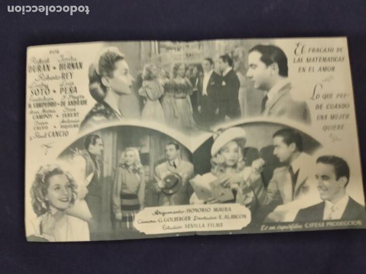 Cine: ELLA EL Y SUS MILLONES - PROGRAMA DE CINE DOBLCON PUBLICIDADE - CIFESA - Foto 2