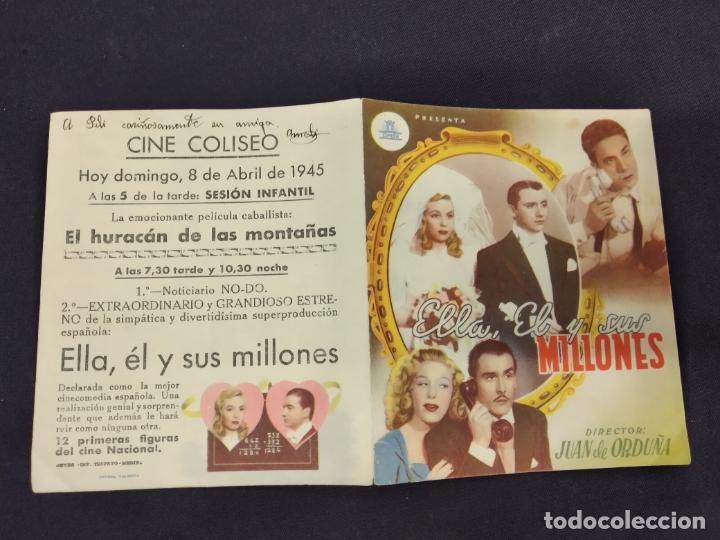Cine: ELLA EL Y SUS MILLONES - PROGRAMA DE CINE DOBLCON PUBLICIDADE - CIFESA - Foto 1
