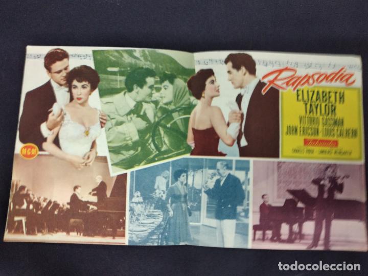Cine: RAPSODIA - ELISABETH TAYLOR - PROGRAMA DE CINE DOBLE CON PUBLICIDAD - Foto 2