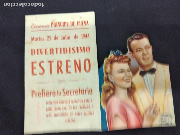 Cine: PREFIERO LA SECRETARIA - PROGRAMA DE CINE TROQUELADO CON PUBLICIDAD - Foto 2