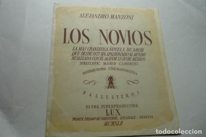 Cine: programa doble los novios .-publicidad - Foto 1
