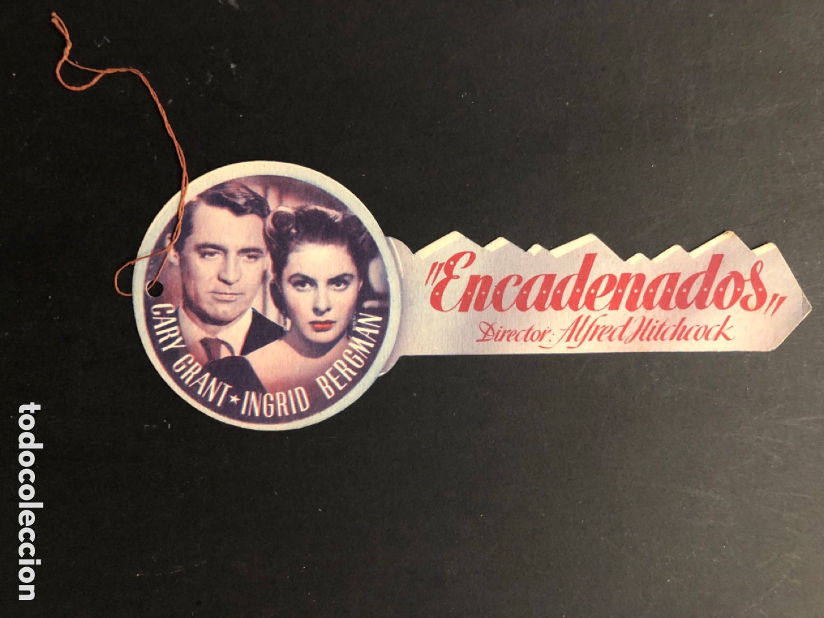 Cine: Programa troquelado encadenados ingrid bergman alfred hitchcock publicidad teatro Carri&oacute;n valladolid
