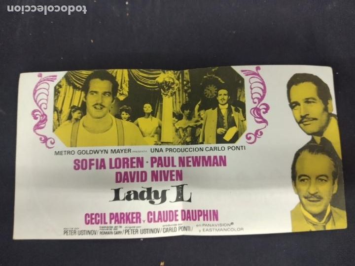 Cine: LADY L - SOFIA LOREN - PAUL NEWMAN - DAVID NIVEN - PROGRAMA DE CINE DOBLE - Foto 1
