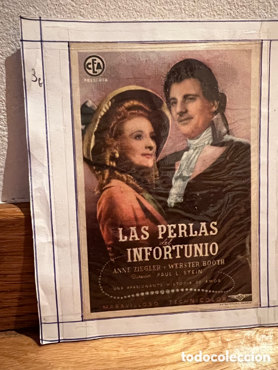  Flyers Publicitaires de films Anciens: Las perlas del infortunio Anne Ziegler