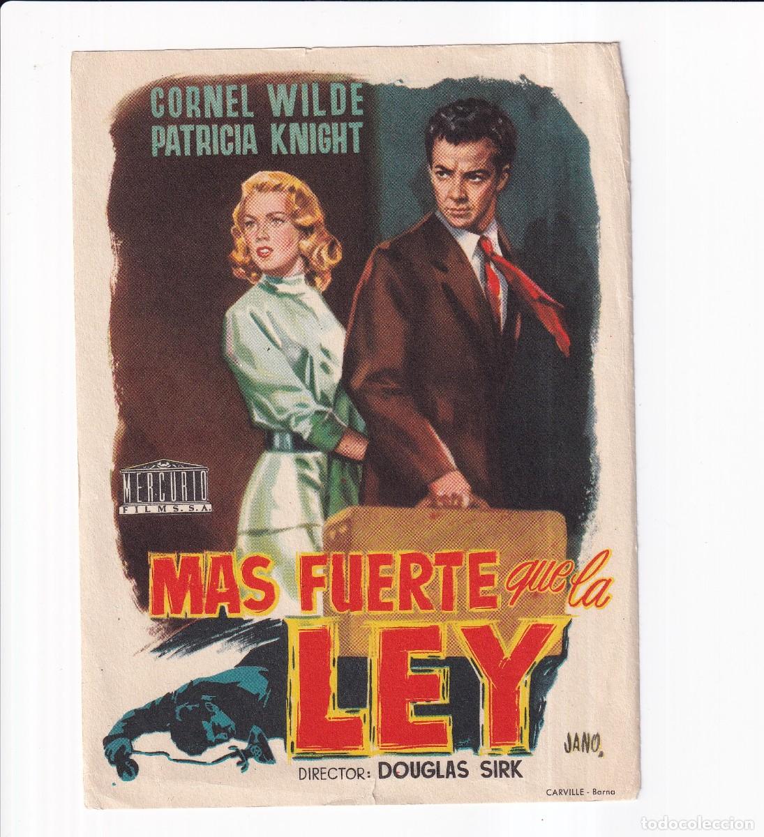 Cine: MAS FUERTE QUE LA LEY .- CORNEL WILDE - Foto 1