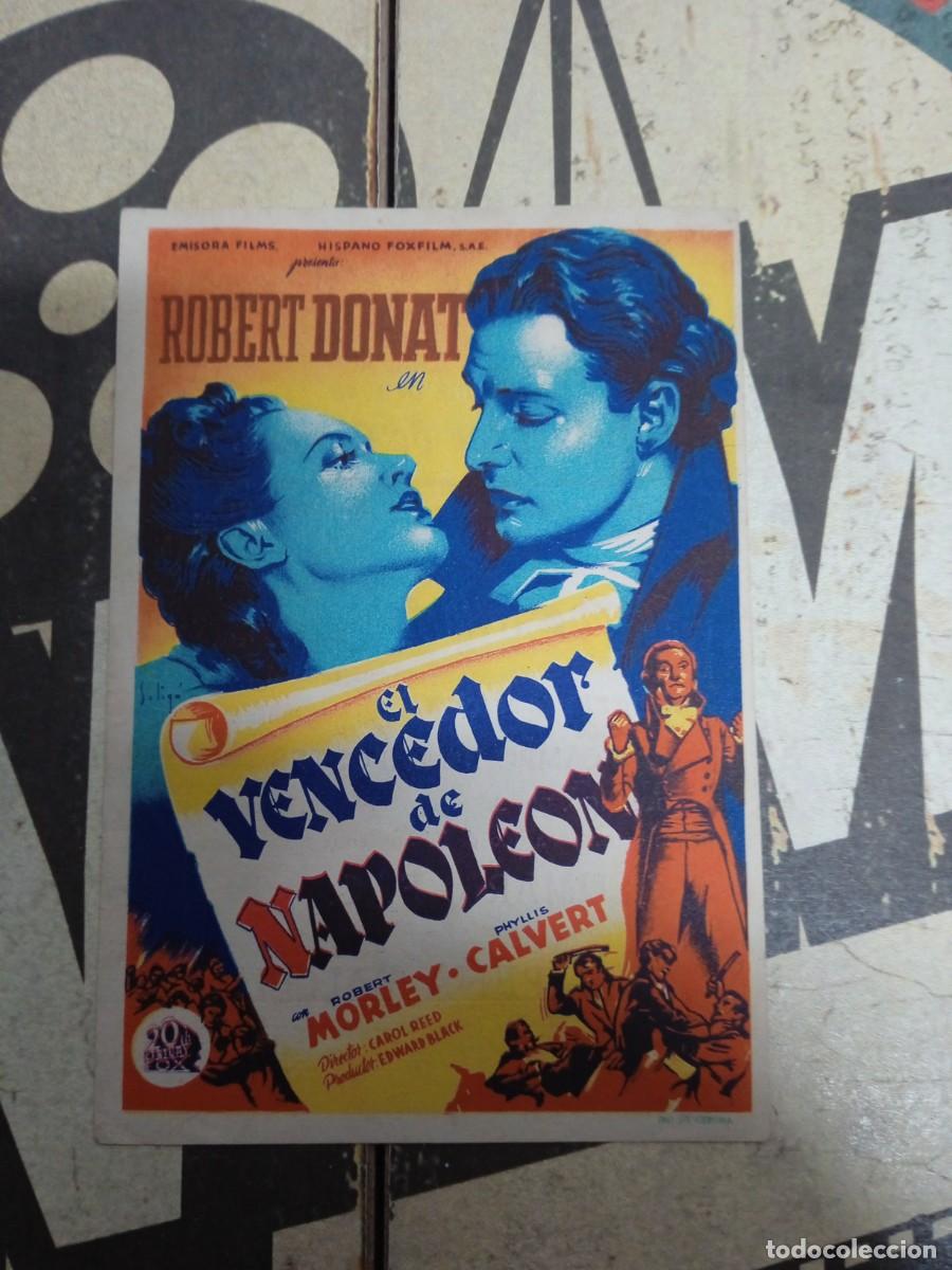  Flyers Publicitaires de films Anciens: El vencedor de Napole&oacute;n con publicidad Cine Casino de La Bauma Castellbell y Vilar