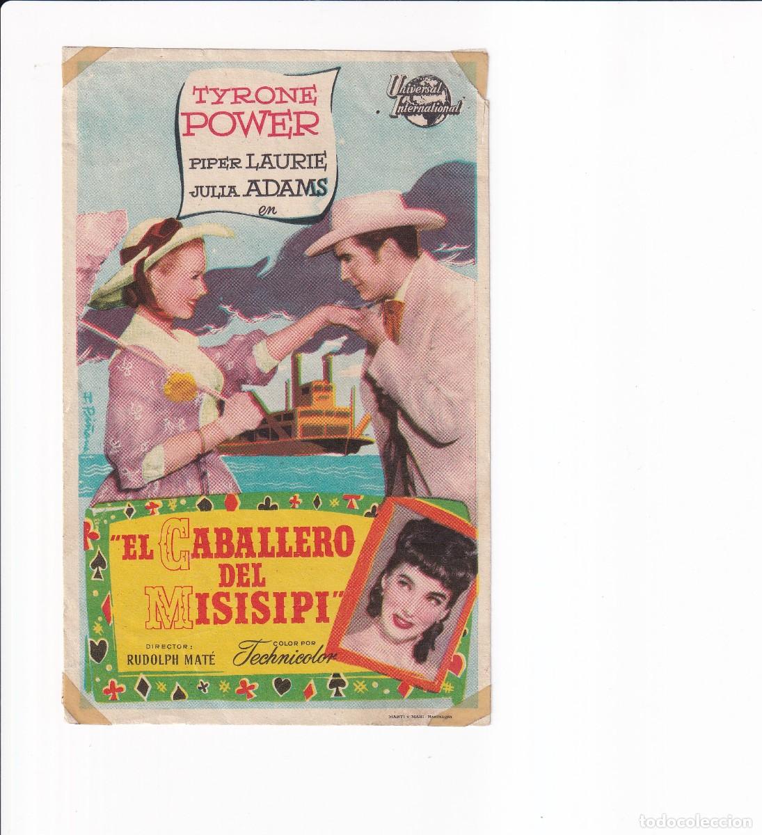 Cine: EL CABALLERO DEL MISISIPI .- TYRANO POWER - Foto 1