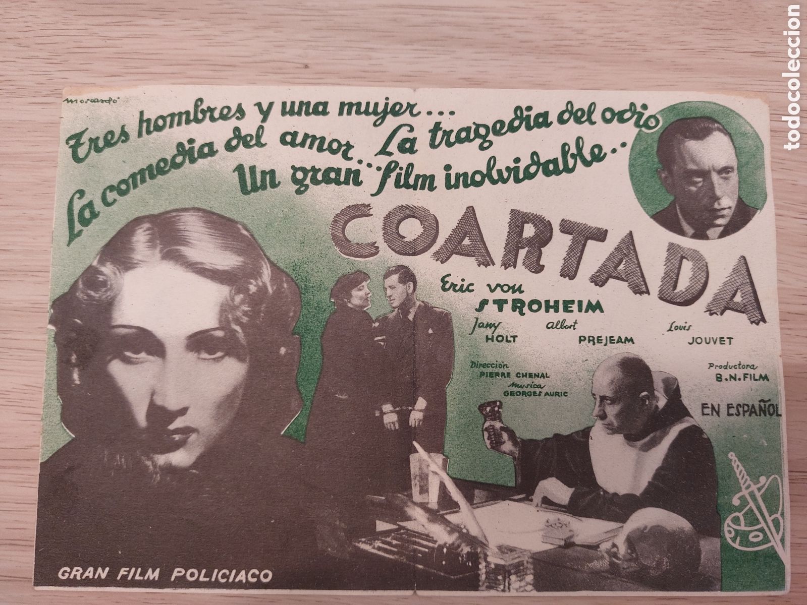 Cine: Programa doble Coartada con Eric Von Stroheim . Cine Alcazar - Foto 2