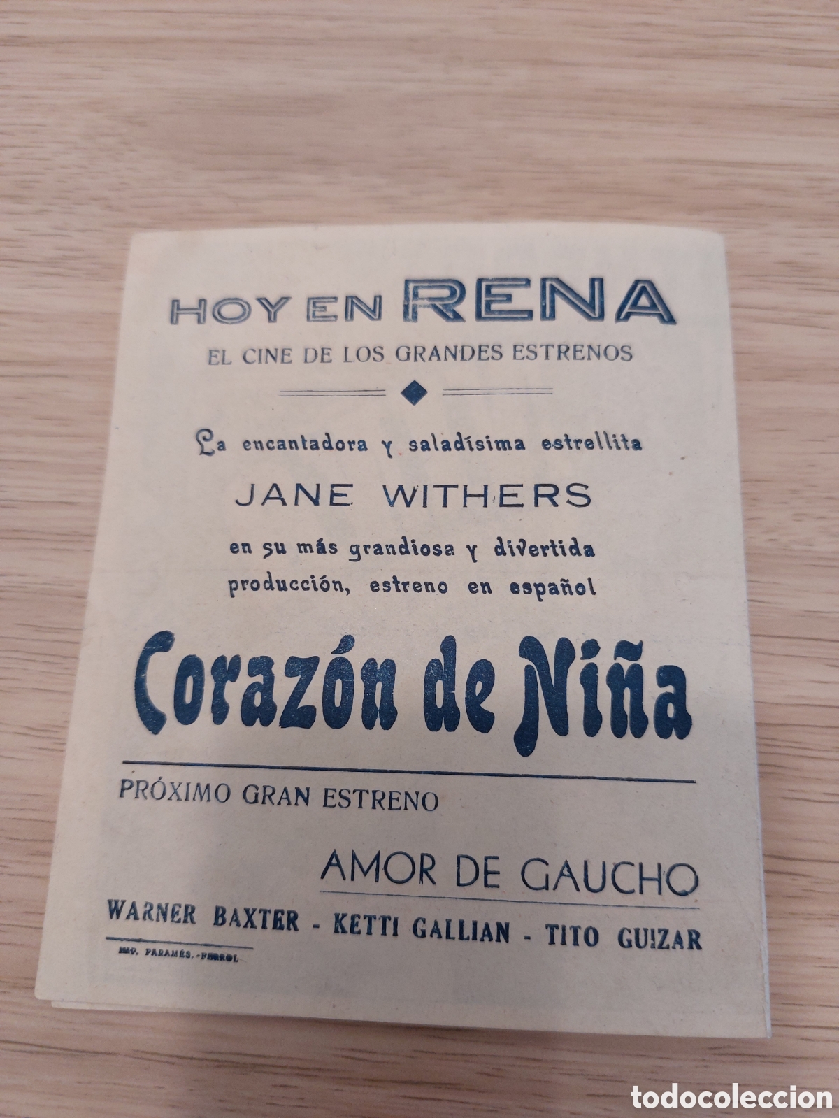 Cine: Programa doble Coraz&oacute;n de ni&ntilde;a con Jane Withers. Cine Rena. - Foto 2