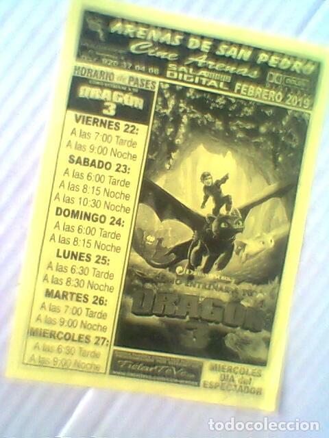  Flyers Publicitaires de films Anciens: Como Entrenar a Tu Drag&oacute;n 3. - folleto de Mano febrero 2019 - Cine Arenas De San Pedro - Avila