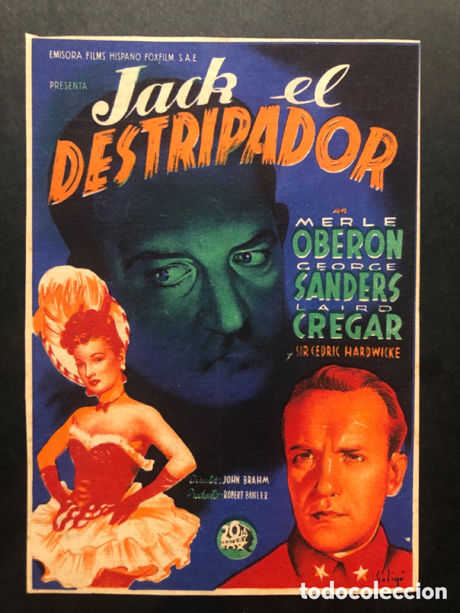 Cine: Programa soligo jack el destripador merle Ober&oacute;n con publicidad cine espa&ntilde;ol Mislata