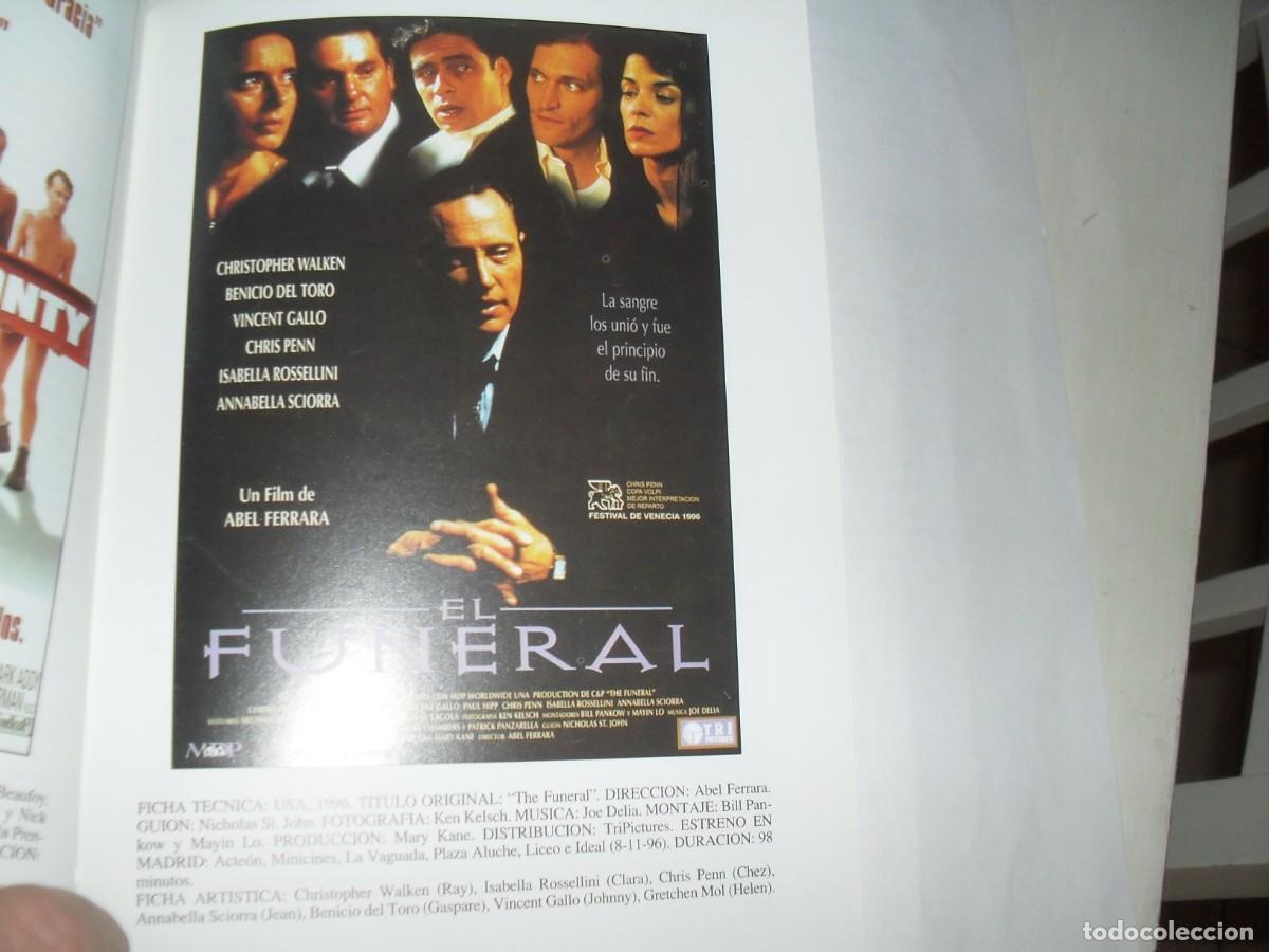  Flyers Publicitaires de films Anciens: EL CINE DEL 97:EL FUNERAL,DE ABEL FERRARA,REPRODUCCION CARTEL DE CINE 15X21,SOGECABLE,1998