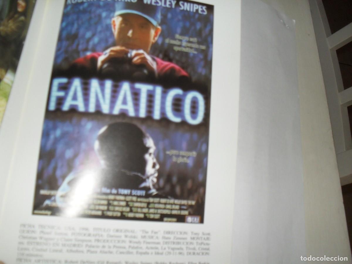  Flyers Publicitaires de films Anciens: EL CINE DEL 97:FANATICO,CON ROBERT DE NIRO,REPRODUCCION CARTEL DE CINE 15X21,SOGECABLE,1998