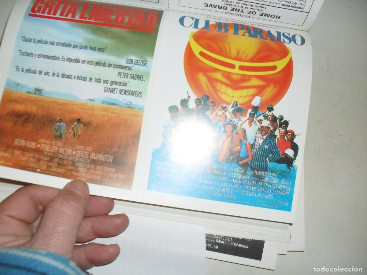 Kino: PROGRAMA DOBLE(EN PAPEL COUCHE):GRITA LIBERTAD/CLUB PARAISO,CON ROBIN WILLIAMS.EDICIONES JC,1989
