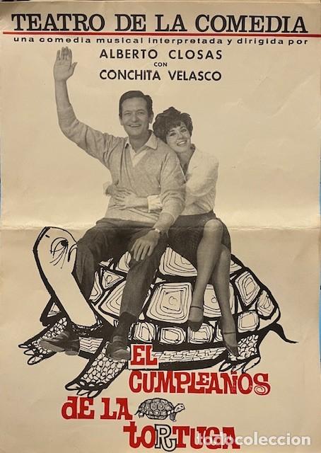 Cine: PROGRAMA TEATRO DE LA COMEDIA ALBERTO CLOSAS Y CONCHA VELASCO, CUMPLEA&Ntilde;OS DE LA TORTUGA 1966 - Foto 1