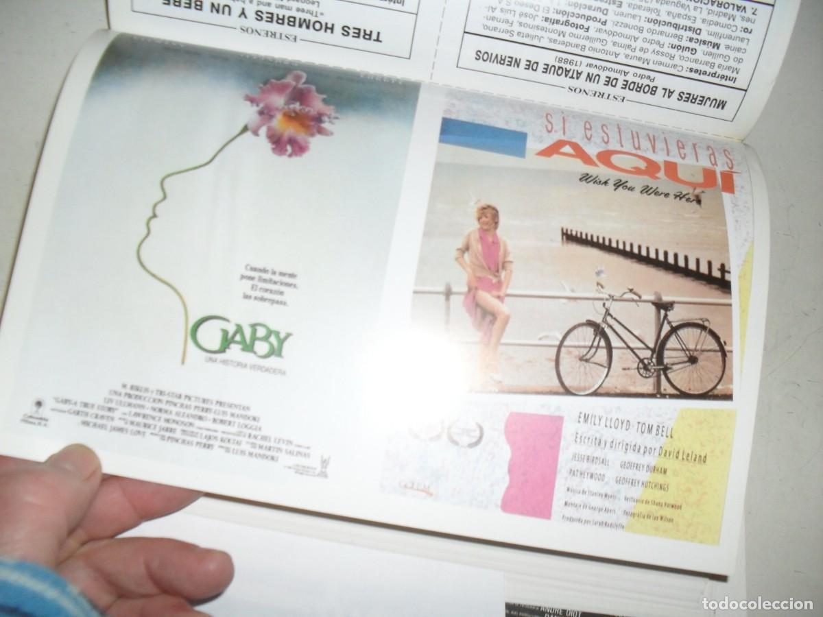 Kino: PROGRAMA DOBLE(EN PAPEL COUCHE):GABY/SI ESTUVIERAS AQUI.EDICIONES JC,1989