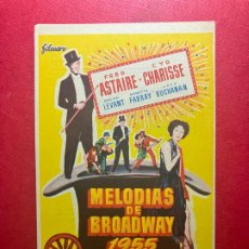  Foglietti di film di film antichi di cinema: MELODÍAS DE BROADWAY 1955 - PROGRAMA DE CINE C/P BARCELONA