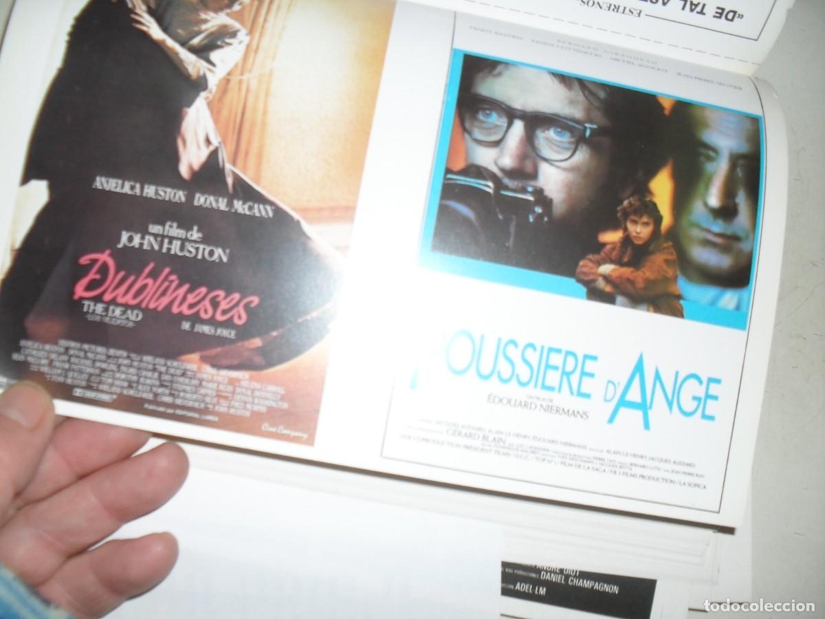 Kino: PROGRAMA DOBLE(EN PAPEL COUCHE):DUBLINESES,DE JOHN HUSTON/POUSSIERE D'ANGE.EDICIONES JC,1989