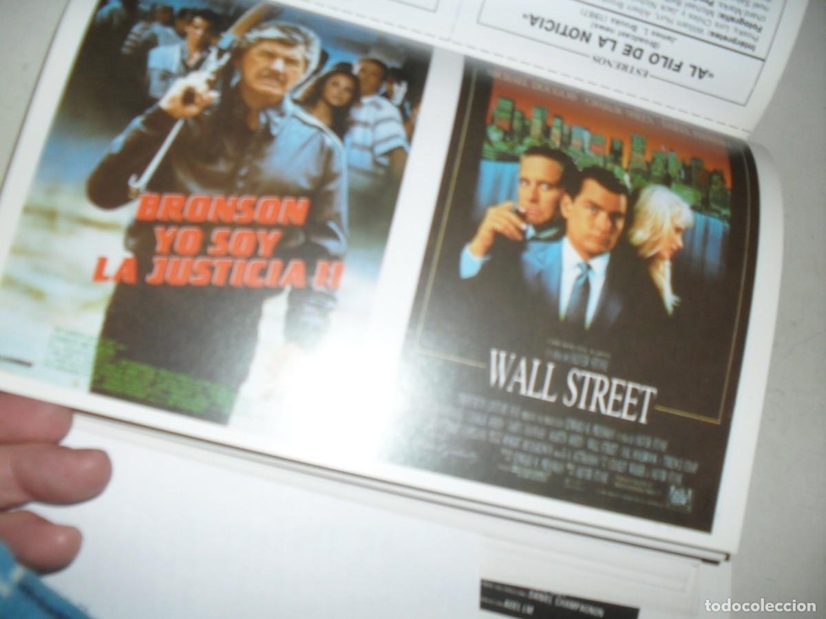 Kino: PROGRAMA DOBLE(EN PAPEL COUCHE):YO SOY LA JUSTICIA II/WALL STREET.EDICIONES JC,1989