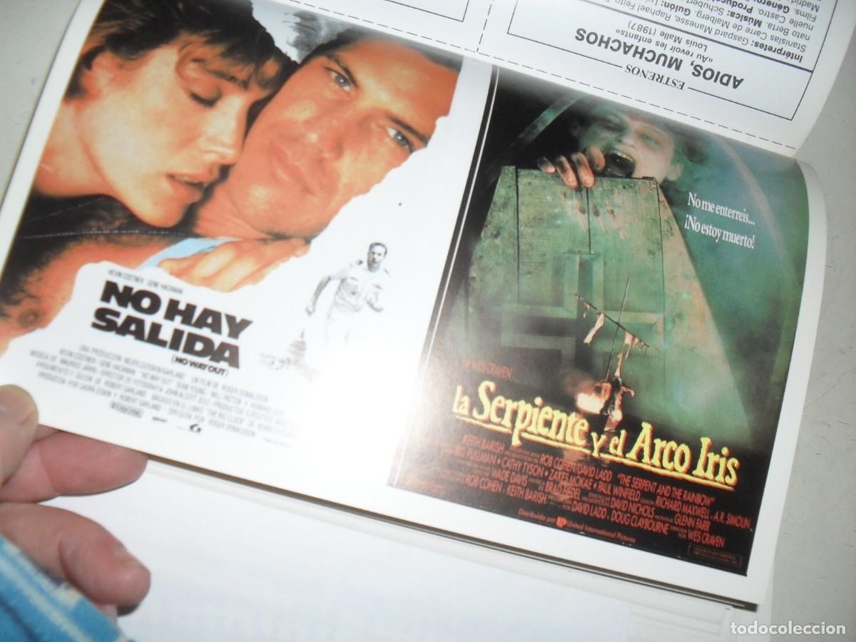 Cine: PROGRAMA DOBLE(EN PAPEL COUCHE):NO HAY SALIDA/LA SERPIENTE Y EL ARCO IRIS.EDICIONES JC,1989 - Foto 1