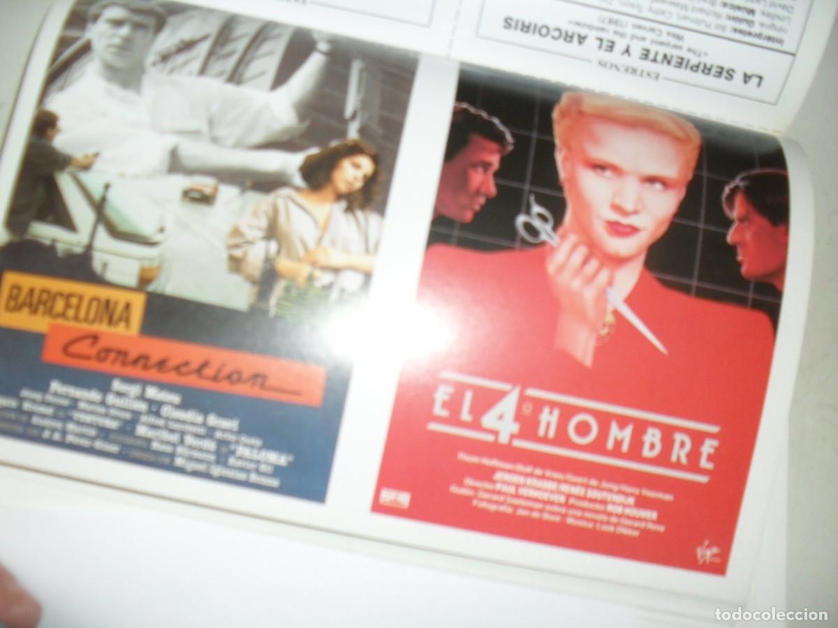 Kino: PROGRAMA DOBLE(EN PAPEL COUCHE):BARCELONA CONNECTION/EL 4&ordm; HOMBRE.EDICIONES JC,1989