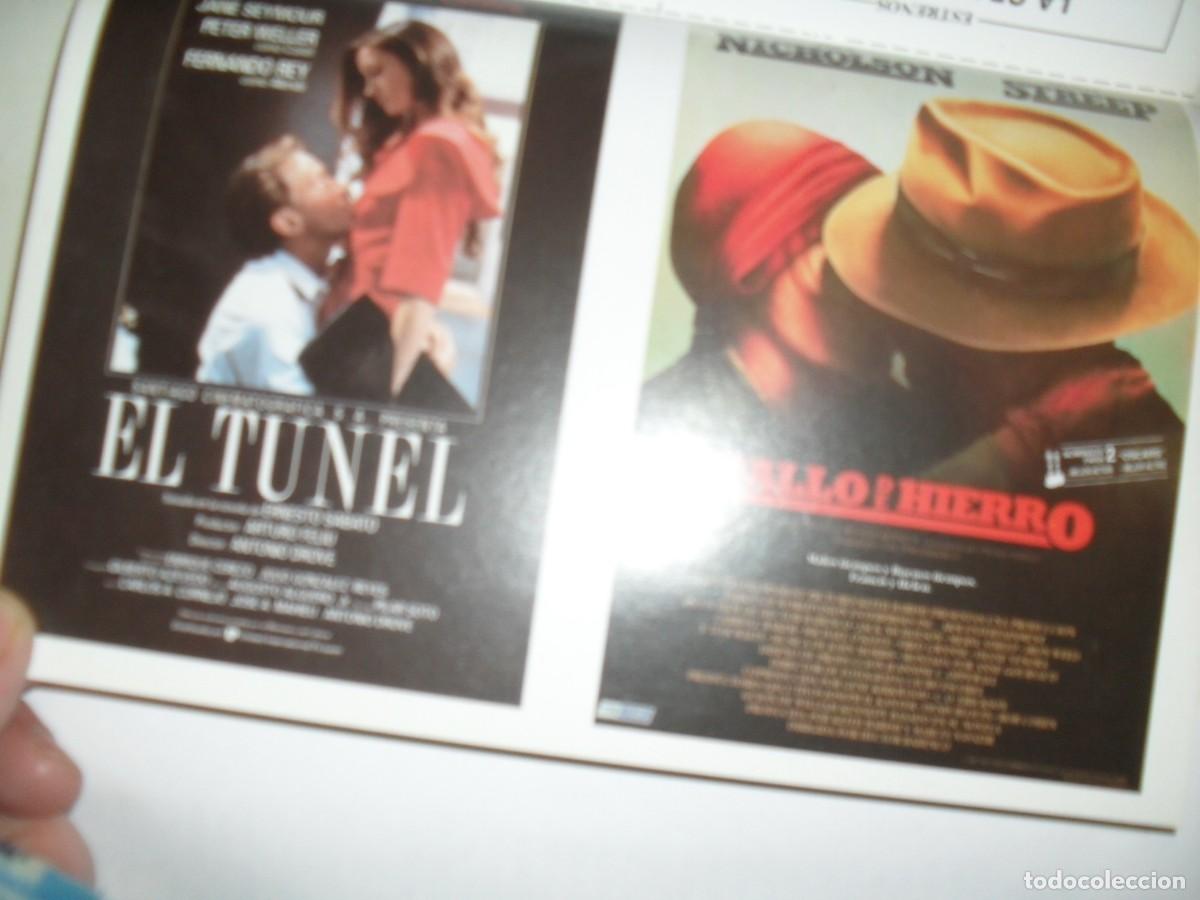 Kino: PROGRAMA DOBLE(EN PAPEL COUCHE):EL TUNEL/TALLO DE HIERRO,CON JACK NICHOLSON.EDICIONES JC,1989