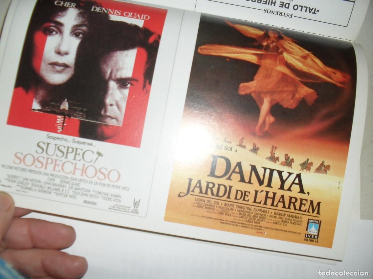 Kino: PROGRAMA DOBLE(EN PAPEL COUCHE):SUSPENSE,CON CHER/DANUYA,JARDIN DEL HAREM.EDICIONES JC,1989