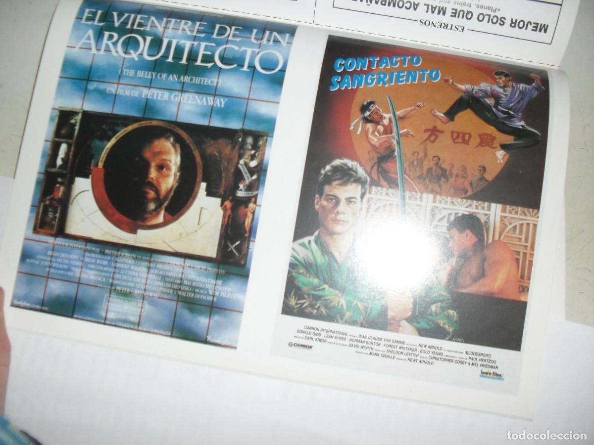Kino: PROGRAMA DOBLE(EN PAPEL COUCHE):EL VIENTE DE UN ARQUITECTO/CONTACTO SANGRIENTO.EDICIONES JC,1989