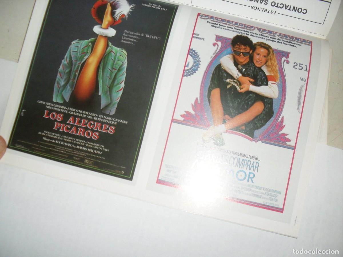 Cine: PROGRAMA DOBLE(EN PAPEL COUCHE):LOS ALEGRES PICAROS/NO PUEDES COMPRAR MI AMOR.EDICIONES JC,1989 - Foto 1