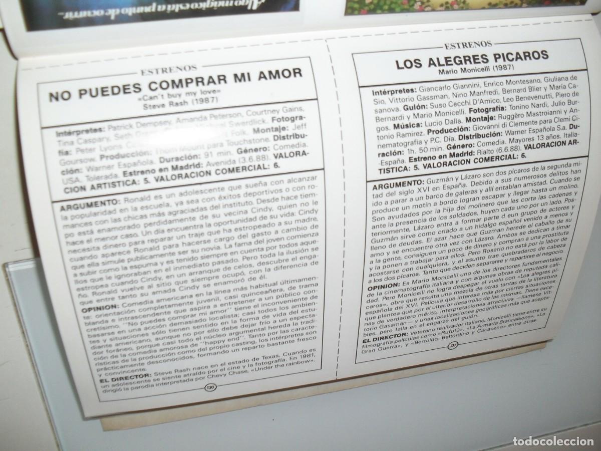 Cine: PROGRAMA DOBLE(EN PAPEL COUCHE):LOS ALEGRES PICAROS/NO PUEDES COMPRAR MI AMOR.EDICIONES JC,1989 - Foto 2